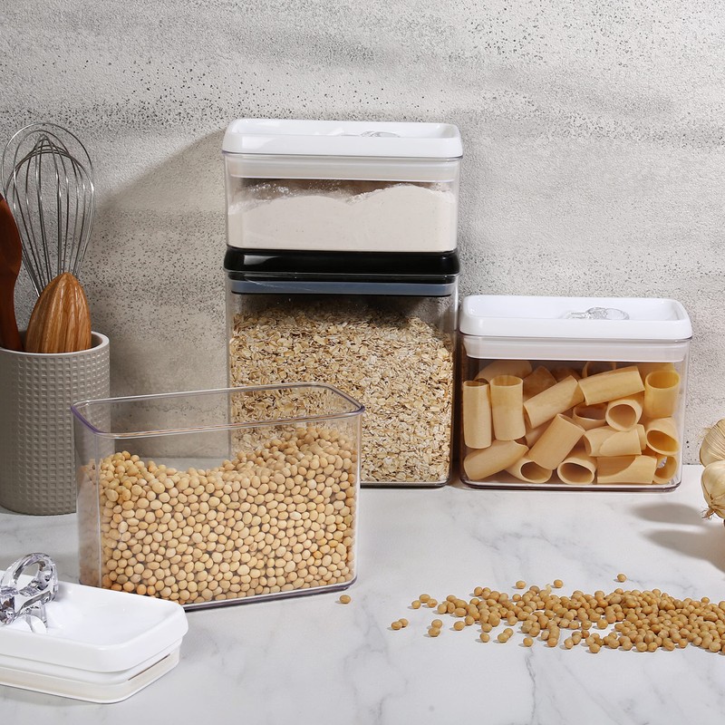 Felli Flip Tite Storage Container with Lid 4” RECTANGULAR Airtight