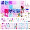 LWAIX Beads Set Approx. 646 Pieces for Threading Bracelets DIY