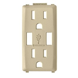 Leviton Color Change Kit for Renu 15A USB Charger/Tamper-Resistant Receptacle/Outlet, RKAA1-CA, CafÃ Latte