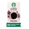 Starbucks VIA Instant Coffee, Dark Roast Coffee, French Roast, 100%