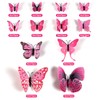 72 Pieces Butterfly Wall Stickers, Butterflies Decorative, 3D with Magnetic