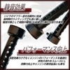 HTharros Inner Silencer for Bike 60mm Black 1pc Noise Control