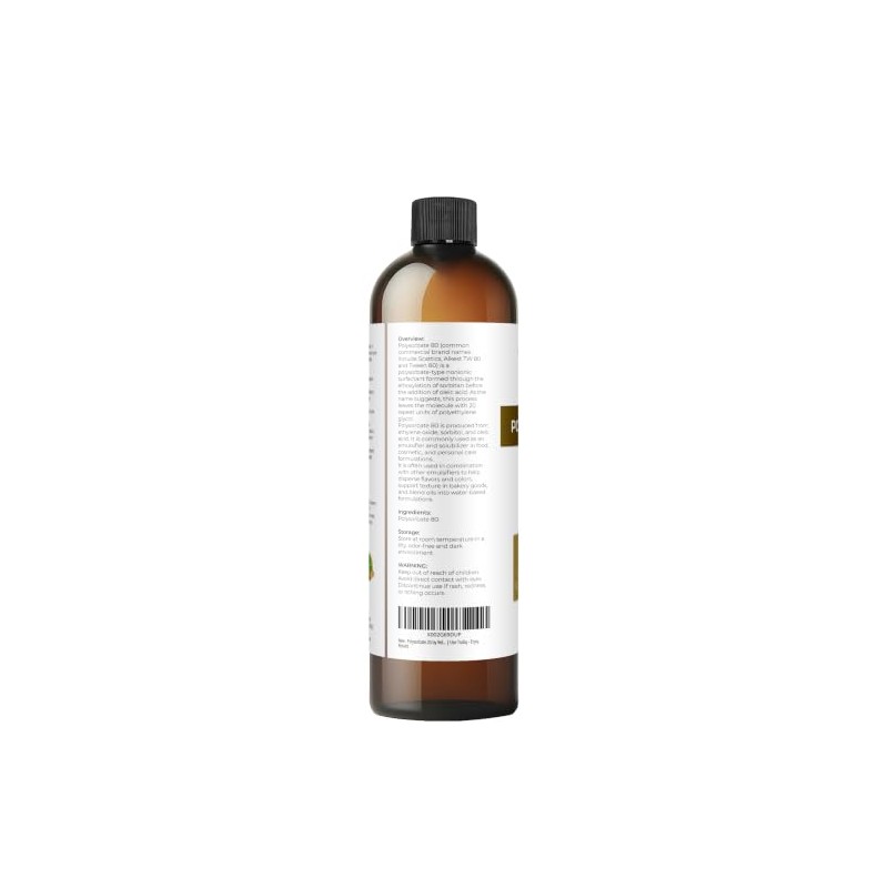 velona Polisorbato 82 - 8 onzas, grado alimenticio y cosmético,
