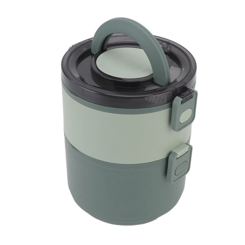 Stackable Lunch Box 1600ml Dual Layers Stainless Steel BPA Free