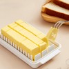 PESUMA Butter Dish with Lid for Countertop, Plastic Butter Container