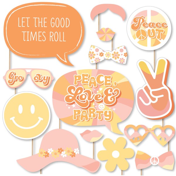 Big Dot of Happiness Stay Groovy - Boho Hippie Party