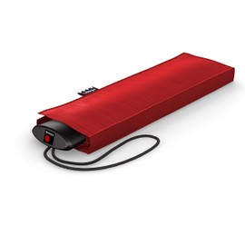 Knirps AS.050 Slim Small Manual Pocket Umbrella - The Flattest Knirps - Super Light - Small and Compact - 25 cm - Red