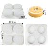 DD-life 2 Pcs 4 Cavity Lemon Slice Silicone Molds Orange