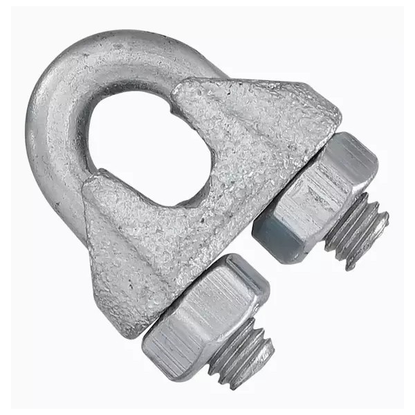 National Hardware 1/4" Zinc Plated Wire Cable Clamp N100-261 3230BC