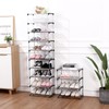 Jucaifu Stackable Small Shoe Rack, Entryway, Hallway and Closet Space