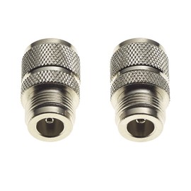 Keple N-Type Socket To UHF Plug - Male PL259 Female RF Coax Adapter Coaxial Connector Adapter Type - Pack Of 2