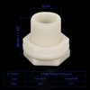 M METERXITY Bulkhead Fitting - Water Tank Connector, ABS Plastic