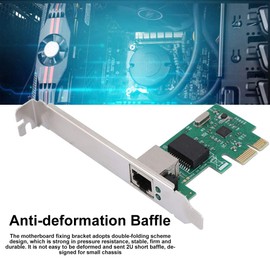 Annadue PCI-E Gigabit Ethernet LAN Network Card for Realtek RTL8111E, PCI Express Adapter x1 x4 x8 x16 Full Duplex Multiple Gigabit Ethernet Card 10/100/1000 mbps, Green