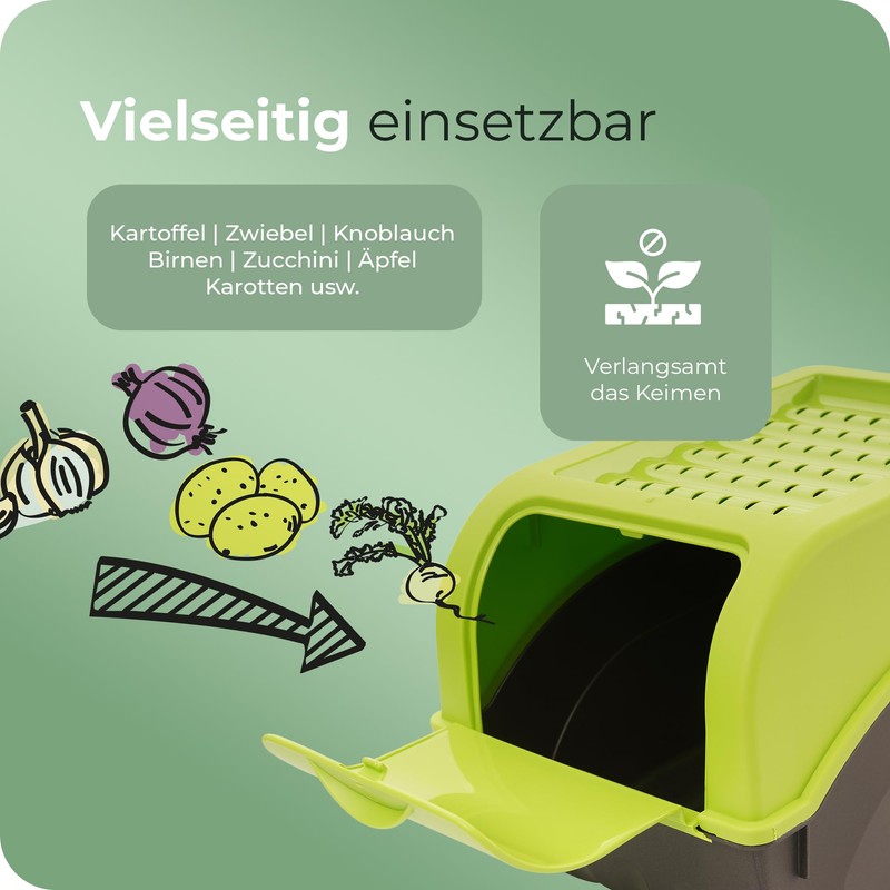 Novaliv Vegetable Box Potato Storage Container 3.5 L to 9