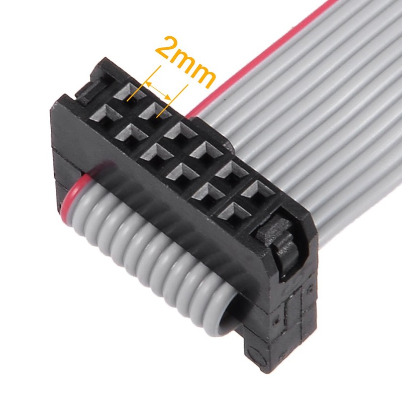 sourcing map IDC 12 Pins Connectors Flat Ribbon Cable Female