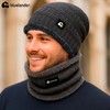 Bluelander Gorros para Invierno con Bufanda Hombre y Mujer, Conjunto