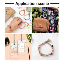 Beadthoven 1.5mm Braided Cord, 25.8 Yards Colorful Beading Bracelet Strings Metallic Cord Chinese Knotting Cord Rope Macrame Cord Rainbow Craft String for Jewelry Making DIY Craft