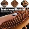 Ouliget Double Sided Sandalwood Air Bag Comb,Round Combs Teeth Gentle