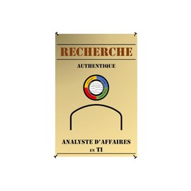 Recherche authentique analyste d'affaires en TI