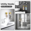 WingWider Shower Hooks for Inside Shower,Reusable Suction Cup Hooks for
