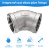 sourcing map 2pcs 45 Degree Elbow Cast Pipe Fitting 1"