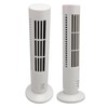 Tower Fan, Small Stand Up Desk Fan with 2 Speeds,
