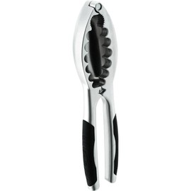 Stellar Contour Gadgets Bowl Shaped Nut Cracker, Cushioned Grip, Dishwasher Safe, Chrome plated Zinc Alloy