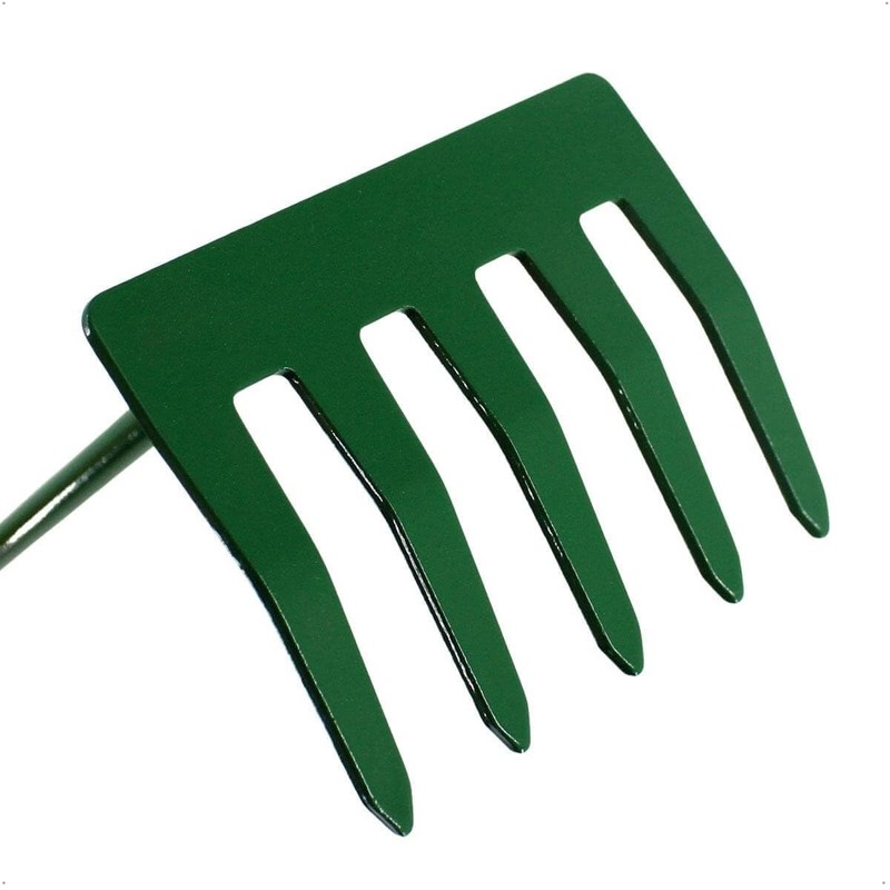Rekord Powder Coated Steel Cemetery Tool with 5 Prongs and