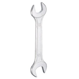 HARFINGTON Double Open End Wrench 16mm x 18mm Metric 15 Degree Offset Angle Small Flat Head Wrench Galvanizing Open Ended Spanner for Automotive Repair Furniture Assembly