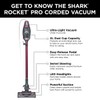 SHARK HV370 Rocket Pro Corded Stick Vacuum, Comet Red (Renewed)