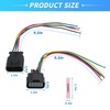 FUELHOOD Male and Female Headlights Connector Harness Plug Wire for