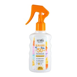 VICTORIA beauty Victoria Beauty Sonnenspray LSF 50 f1r Kinder, SPF 50 Face Sunscreen for Children, Sonnenmilch mit Haferflocken-Extrakt, Sonnenschutz mit hohem Breitspektrumschutz, wasserfeste Formel, 200ml