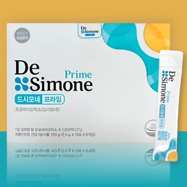 De Simone Prime 2.5g x 60 sachets, 100 billion guaranteed bacteria count, 1 box for 2 months / 드시모네 프라임 2.5g x 60포 1000억 보장균수 2개월분 1박스