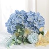 LUSHIDI 10PCS Artificial Hydrangea Flowers, Fake Hydrangea Silk Flowers Heads