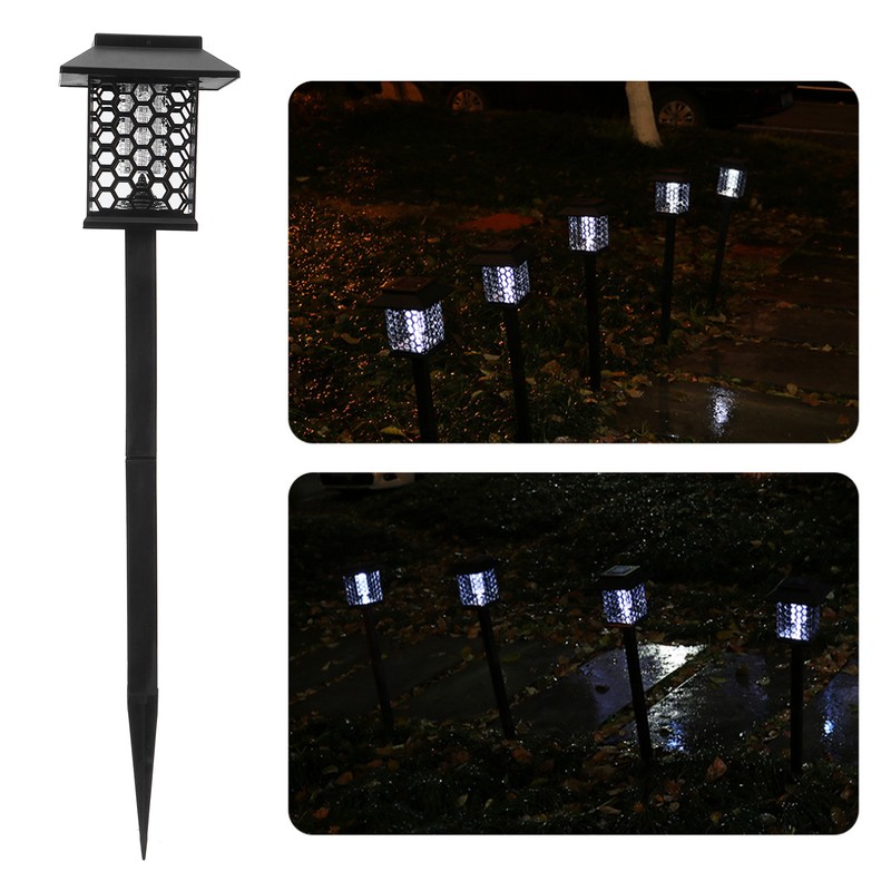 Solar Powered Light Waterproof Mosquito Killer Lamp for Courtyard Garden