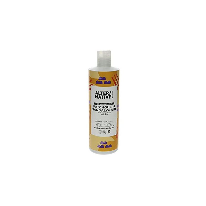 Alter/Native Natural Plant-Powered Cruelty Free Conditioner (Patchouli & Sandalwood, 400ml)