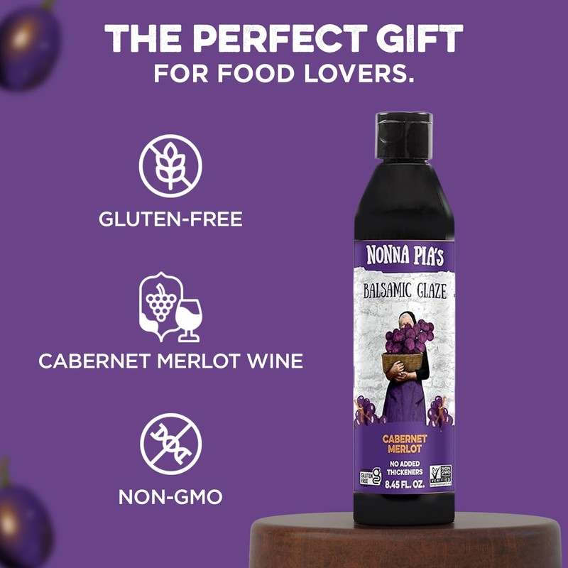 Nonna Pia’s Cabernet Merlot Balsamic Glaze - IGP Certified Balsamic