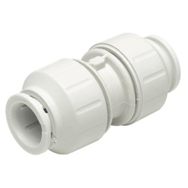 JG Speedfit PEM0410W Straight Connector, White, 10 mm, Set of 10 Pieces