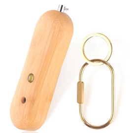 HQOBZX Wooden Personal Protection Alarm for Women with Loud Siren and Strobe Light Rechargeable - Self Defense Safety Alarm Keychain Self Defense Keychain by Women