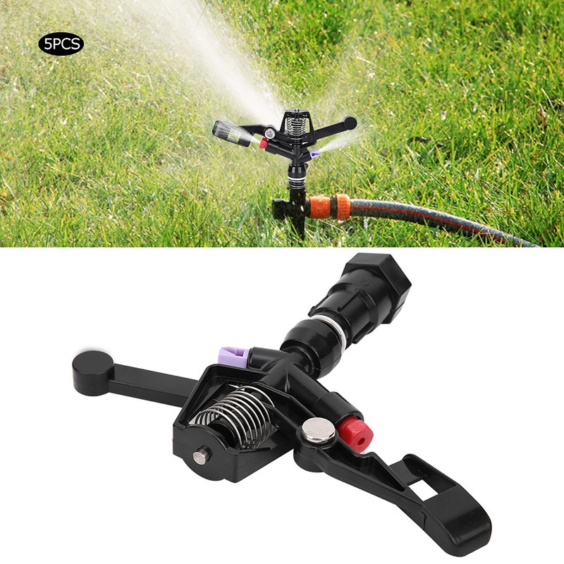 5Pcs 3/4in DN20 Female Thread Rotating Sprinkler Rocker Nozzle for