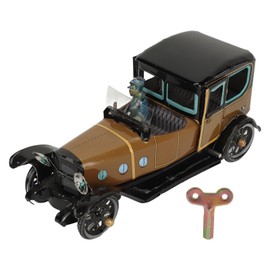Clockwork Vintage Car Toy Tinplate Handcrafted Retro Wind Up Car Toy for Collection Gift Party Birthday