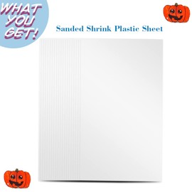 Warckon 36 Pieces Shrink Plastic Sheets, Shrink Art Paper Shrink Film Sheets Frosted Ruff n' Ready for Kids Creative Craft, Create Your Own Earrings, Necklace, Keychains(A5 Size)