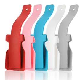 Enpato 4 Pcs Lazy Shoe Helper Shoe Lifting Helper Fits All Shoes Portable Handled Shoe Horn for Seniors Elderly Disabled(Blue)