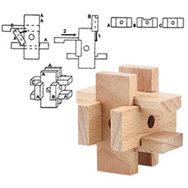 Coriver 12 Pack 3D Wooden Brain Teaser Puzzles, Wooden Brain Teaser Puzzle Logic Puzzles, IQ Games IQ Test Challenge Toy, Interlocking Puzzles me for Kids Teenager Adults