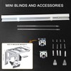 OptiBlinds Cordless 1" Mini Blinds Suitable for 20" W x