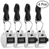 AFUNTA 4 PCS 4 Digit Hand Tally Counters Hand Held