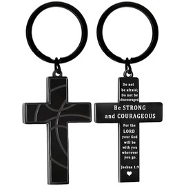 Waeceip Basketball Baseball Football Cross Keychain For Men Basketball Baseball Football Gifts Graduation Birthday Gift (basketball)