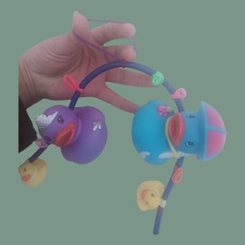 1Pcs Off-Road Vehicle Interior Accessories Par Cord Rubber Duck Holder for Ducks Owners Display Fixed Mount Jeep Wrangler,Duck Compatible with Wrangler TJ JK&JL,Car Holder,Wrangler Fixed Mount Holder