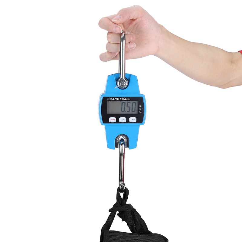 300KG Portable Mini Crane Scale Electronic Hook Hanging Weight Scale