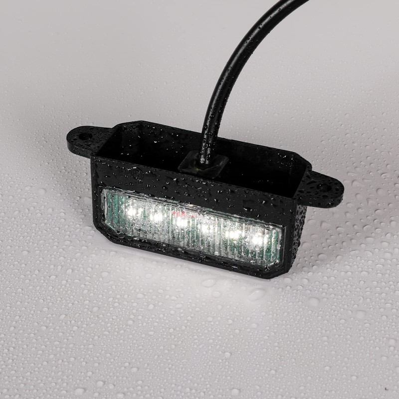 Yuanjoy 2 Pack 12 V 24 V Number Plate Light